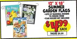 Ollie's SUMMER GARDEN FLAGS offer