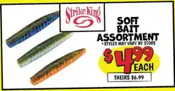 Ollie's STRIKE KING SOFT BAIT ASSORTMENT offer