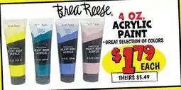 Ollie's BREA REESE 4 OZ. ACRYLIC PAINT offer
