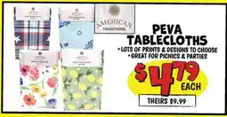 Ollie's PEVA TABLECLOTHS offer