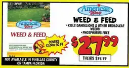 Ollie's American way WEED & FEED offer
