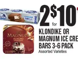 Extra Supermarket KLONDIKE OR MAGNUM ICE CREAM BARS offer