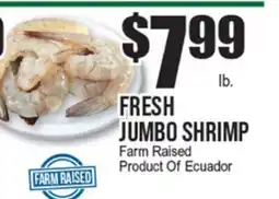 Extra Supermarket FRESH JUMBO SHRIMP offer