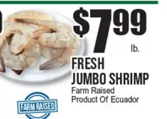 Extra Supermarket FRESH JUMBO SHRIMP offer