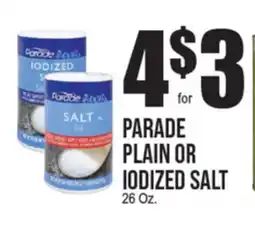Extra Supermarket PARADE PLAIN OR IODIZED SALT offer