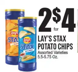 Extra Supermarket LAY'S STAX POTATO CHIPS offer