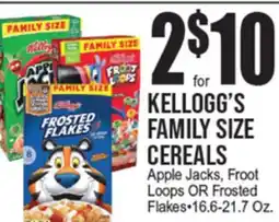 Extra Supermarket KELLOGG'S FAMILY SIZE CEREALS offer