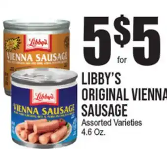 Extra Supermarket LIBBY'S ORIGINAL VIENNA SAUSAGE offer