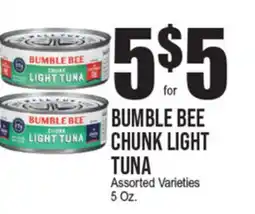 Extra Supermarket BUMBLE BEE CHUNK LIGHT TUNA offer