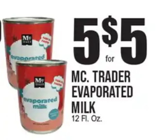 Extra Supermarket MC. TRADER EVAPORATED MILK offer