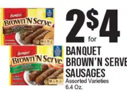 Extra Supermarket BANQUET BROWN'N SERVE SAUSAGES offer