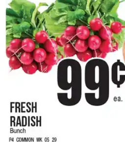 Extra Supermarket FRESH RADISH offer