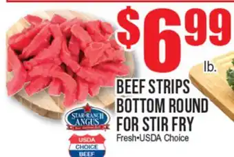Extra Supermarket BEEF STRIPS BOTTOM ROUND FOR STIR FRY offer