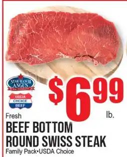 Extra Supermarket BEEF BOTTOM ROUND SWISS STEAK offer