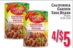 Trade Fair Supermarket CALIFORNIA GARDEN Fava Beans offer