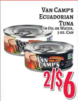 Trade Fair Supermarket Van Camp's Ecuadorian Tuna offer