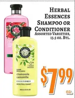 Trade Fair Supermarket HERBAL ESSENCES SHAMPOO OR CONDITIONER offer