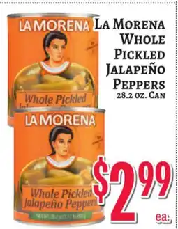 Trade Fair Supermarket La Morena Whole Pickled Jalapeño Peppers offer
