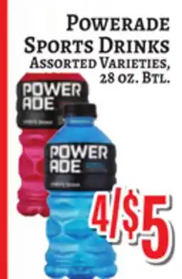 Trade Fair Supermarket POWERADE SPORTS DRINKS offer
