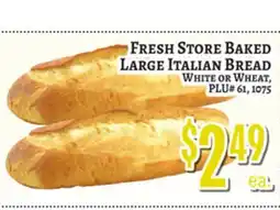 Trade Fair Supermarket FRESH STORE BAKED LARGE ITALIAN BREAD offer