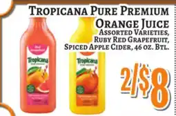 Trade Fair Supermarket TROPICANA PURE PREMIUM Orange Juice offer