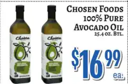 Trade Fair Supermarket CHOSEN FOODS 100% PURE AVOCADO OIL offer