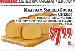 Trade Fair Supermarket MAASDAM SMOKED GOUDA CHEESE offer