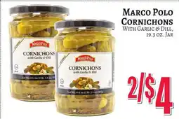 Trade Fair Supermarket MARCO POLO CORNICHONS With GARLIC & DILL offer