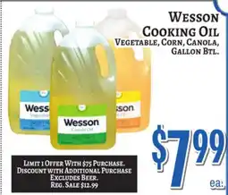 Trade Fair Supermarket Wesson Cooking Oil offer