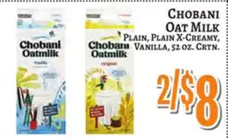 Trade Fair Supermarket CHOBANI OAT MILK offer