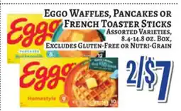 Trade Fair Supermarket Eggo Waffles, Pancakes Or French Toast Sticks offer