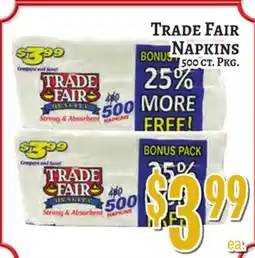 Trade Fair Supermarket TRADE FAIR NAPKINS offer