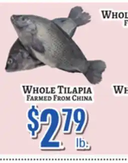 Trade Fair Supermarket WHOLE TILAPIA FARMED FROM CHINA offer
