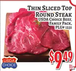 Trade Fair Supermarket THIN SLICED TOP ROUND STEAK offer