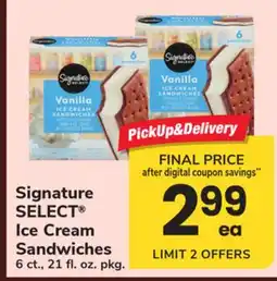 ACME Signature SELECT Ice Cream Sandwiches offer