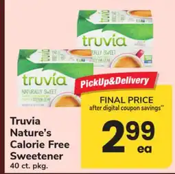 ACME Truvia Nature's Calorie Free Sweetener offer