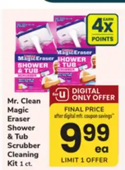 ACME Mr. Clean Magic Eraser Shower & Tub Scrubber Cleaning Kit offer
