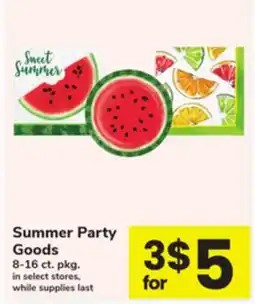 ACME Summer Party Goods offer