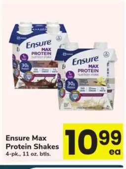 ACME Ensure Max Protein Shakes offer