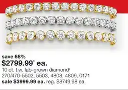 JC Penney 10 ct. t.w. lab-grown diamond‡ offer