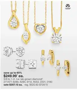 JC Penney 3/8 to 1 ct. t.w. lab-grown diamond§ offer