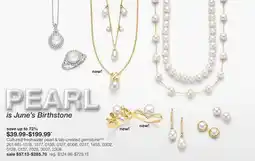 JC Penney Cultured freshwater pearl & lab-created gemstone§‡◊ offer