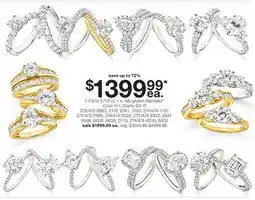JC Penney 1-1/3 To 3-1/2 Ct. T.W. Lab-Grown Diamond‡◊ Color H-I, Clarity Si1-I1 offer