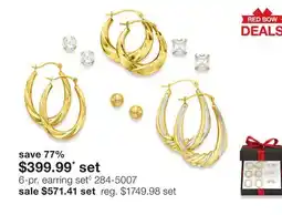 JC Penney 6-Pr. Earring Set◊ offer