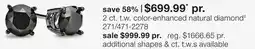 JC Penney 2 Ct. T. W. Color-Enhanced Natural Diamond2 Ct. T. W. Color-Enhanced Natural Diamond offer