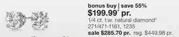JC Penney 1/4 ct. t.w. natural diamond‡ offer