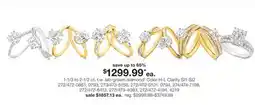 JC Penney 1-1/3 To 2-1/2 Ct. T.W. Lab-Grown Diamond‡ Color H-I, Clarity Si1-Si2 offer