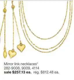 JC Penney Mirror link necklaces◊ offer