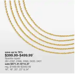 JC Penney Sparkle ropes◊ offer
