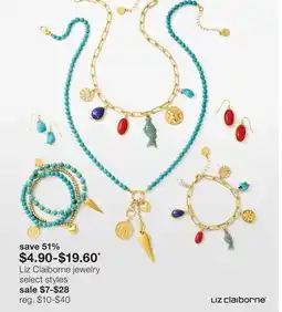 JC Penney Liz Claiborne Jewelry offer